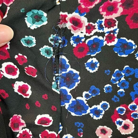 Adrienne Vittadini Floral Mock Turtleneck Large - Picture 11 of 14